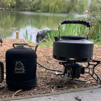 CarpLife Neoprene Gas Canister Cover & Black Etched Spoon